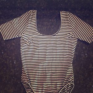 🌸 American Apparel Striped Leotard